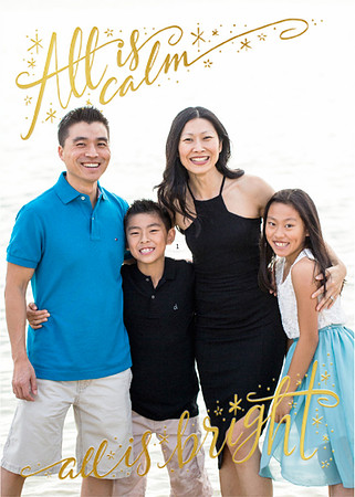 5x7 Vertical Foil All Is Bright