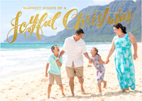 7x5 Horizontal Foil Joyful Christmas