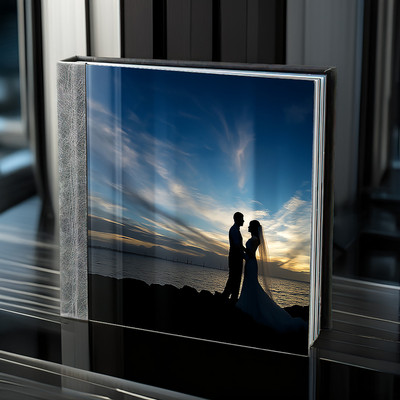 signature leather album acrylic cover